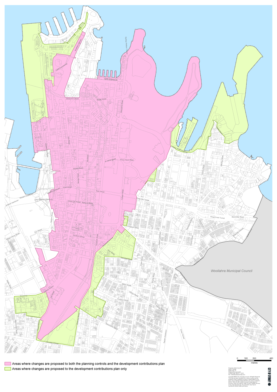 Central Sydney planning map